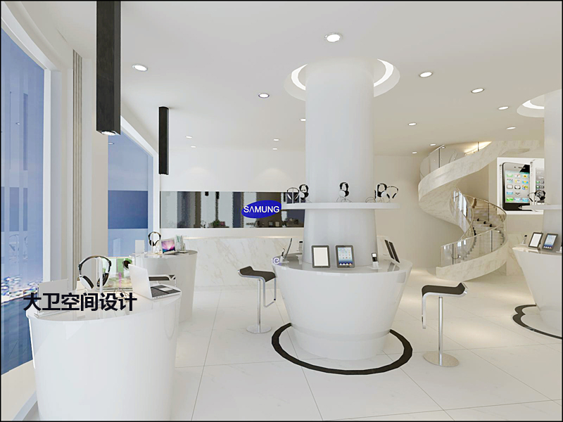 大衛設計 專業室內公裝效果圖服務，打造蘋果體驗店與手機店全國性裝修設計解決方案